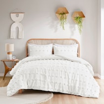kamila white twin twin xl bedding set   