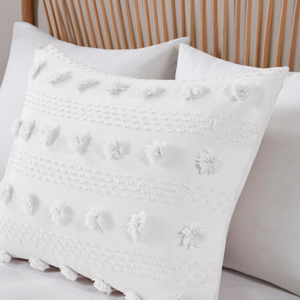 kamila white twin twin xl bedding set   