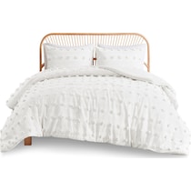 kamila white twin twin xl bedding set   
