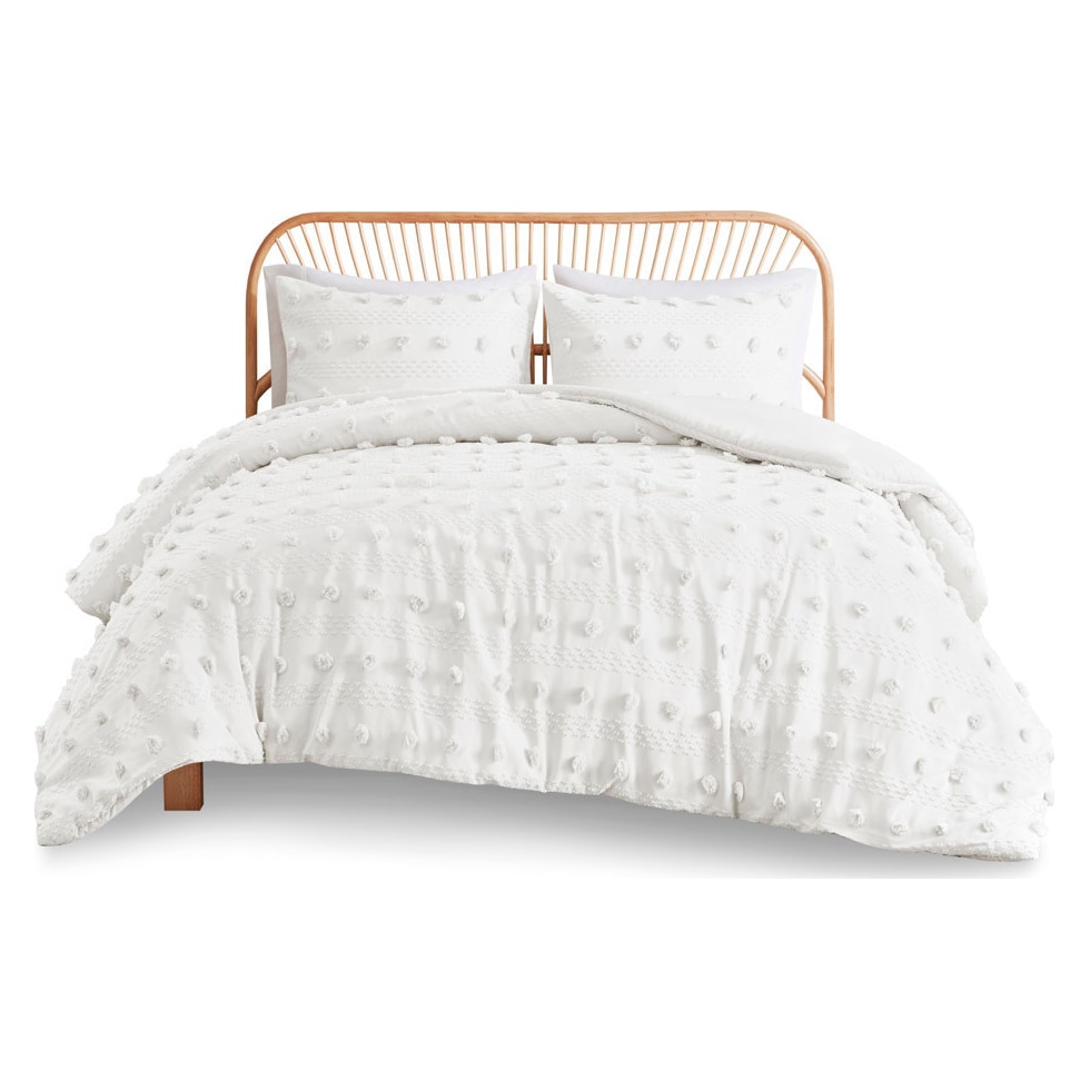 kamila white twin twin xl bedding set   