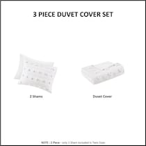 kamila white twin twin xl bedding set   