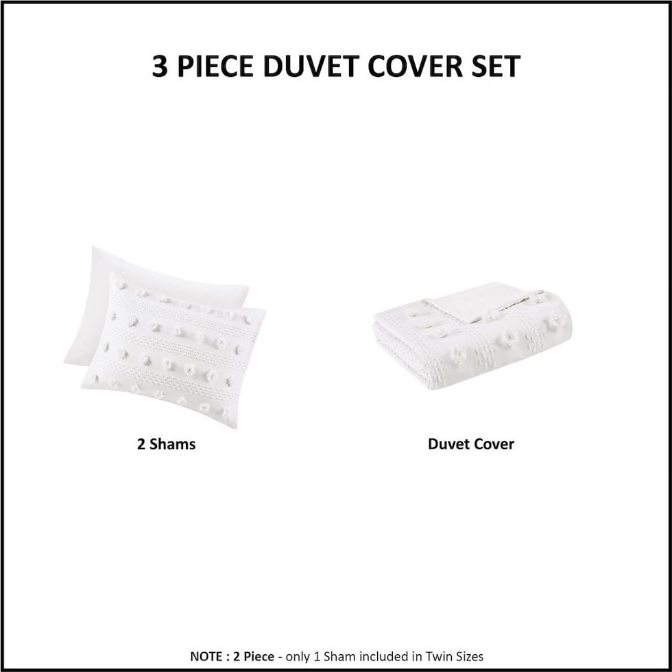 kamila white twin twin xl bedding set   