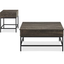 kaplan dark brown  pack tables   