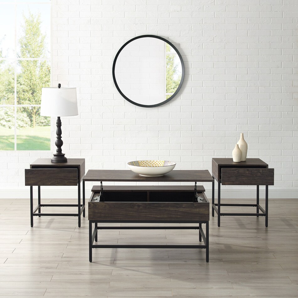 Kaplan 3Piece Table Set with Coffee Table and 2 End Tables Value