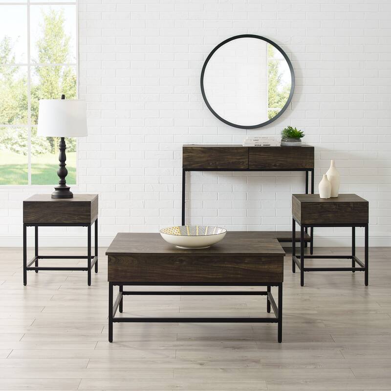 Kaplan 4Piece Table Set with Coffee Table, Console Table and 2 End