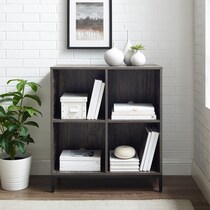 kaplan dark brown bookcase   