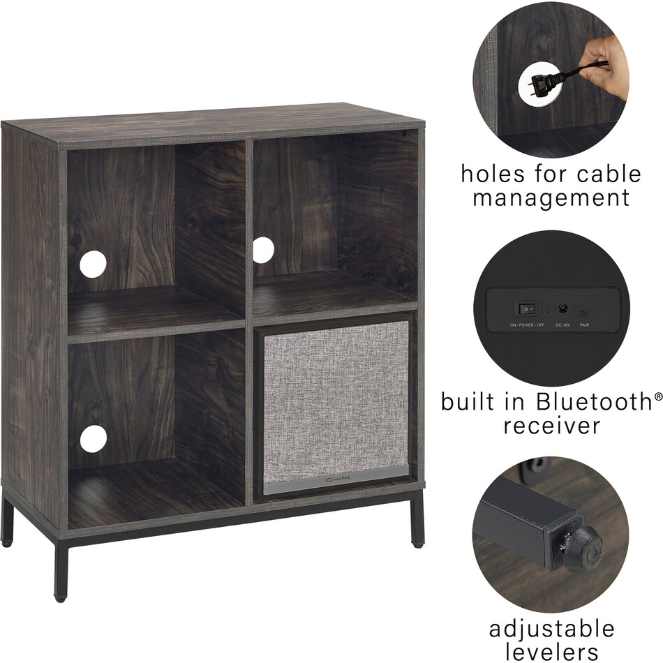 kaplan dark brown bookcase   