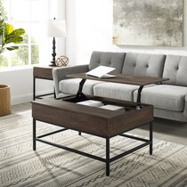 kaplan dark brown coffee table   