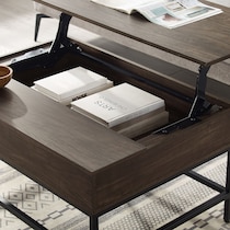 kaplan dark brown coffee table   
