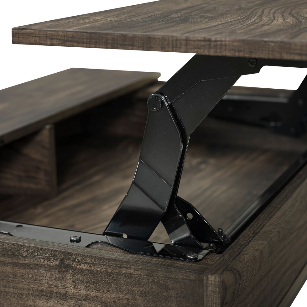 kaplan dark brown coffee table   