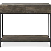 kaplan dark brown console table   