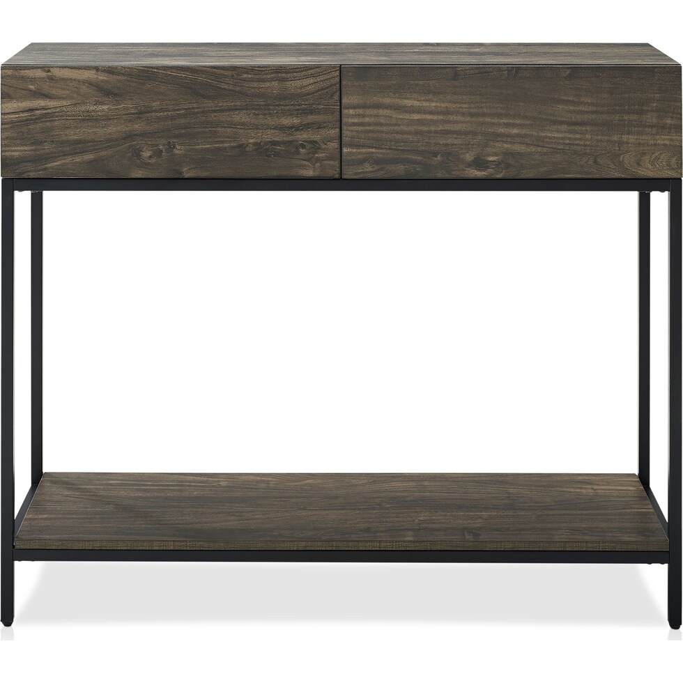 kaplan dark brown console table   