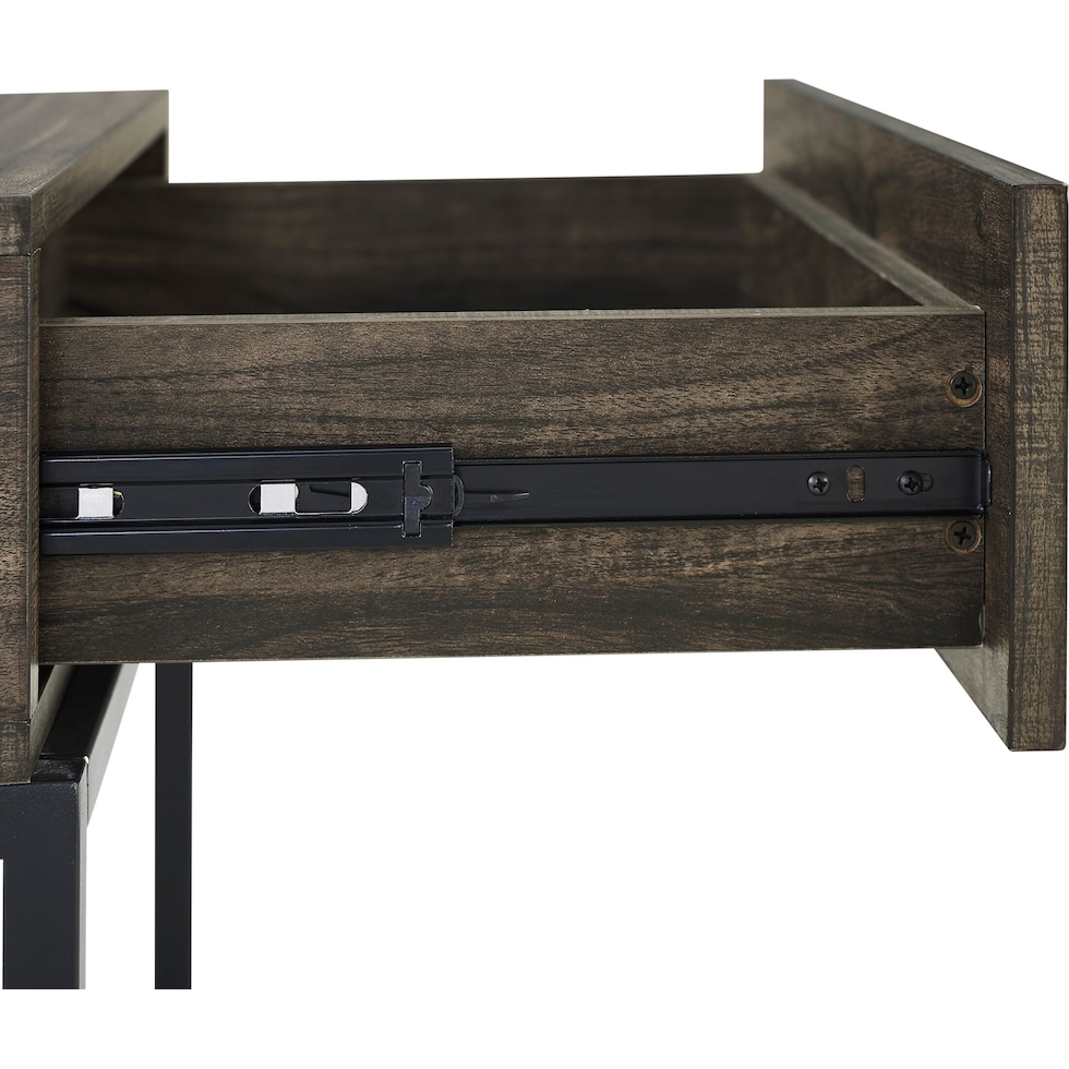 kaplan dark brown console table   