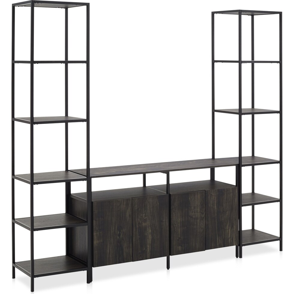 kaplan dark brown console table   