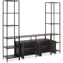 kaplan dark brown console table   