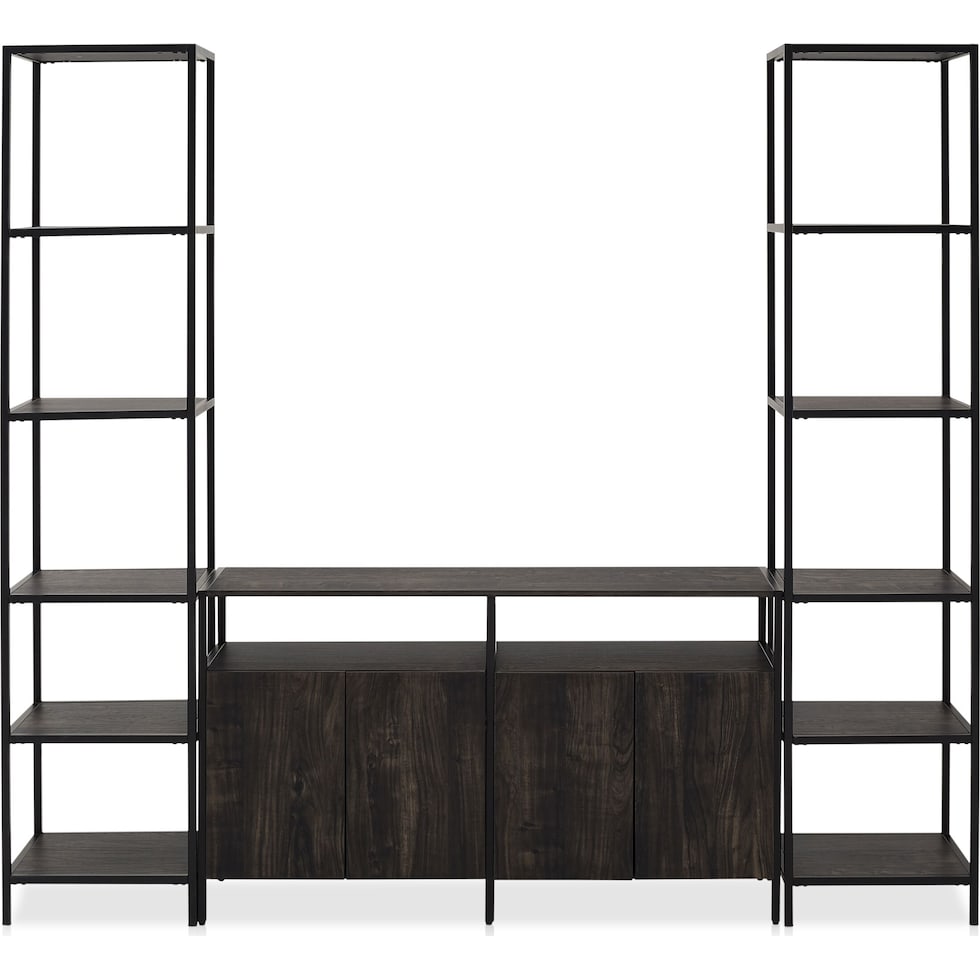 kaplan dark brown console table   