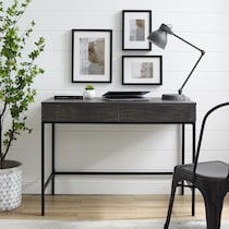 kaplan dark brown desk   