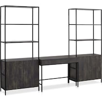 kaplan dark brown desk   