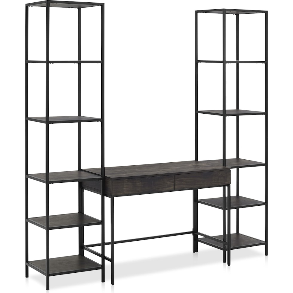 kaplan dark brown desk   