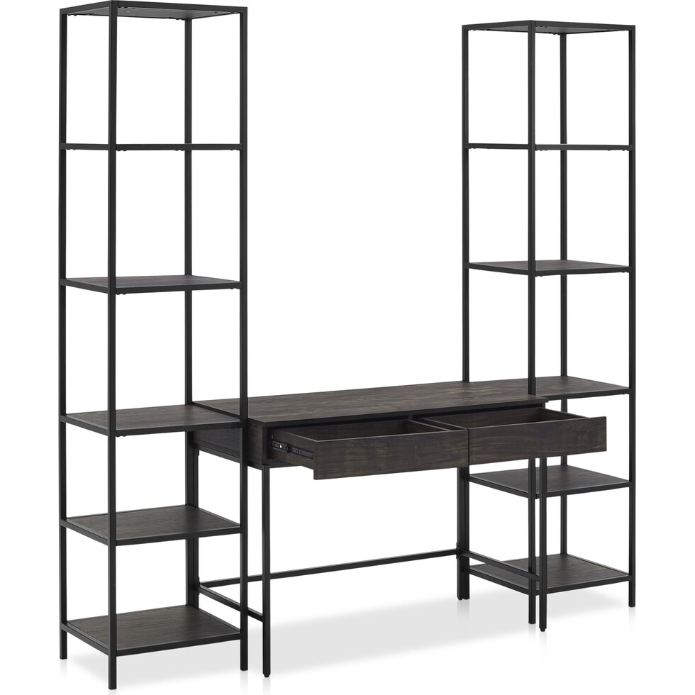 kaplan dark brown desk   