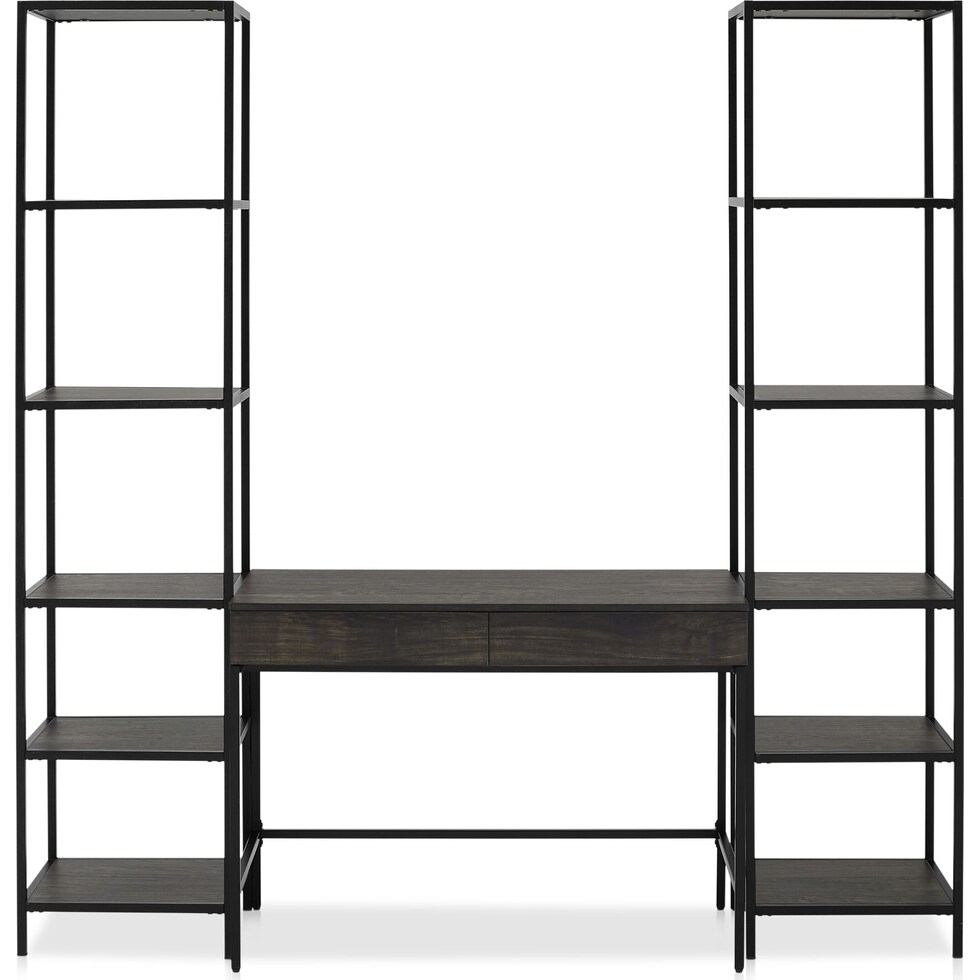 kaplan dark brown desk   