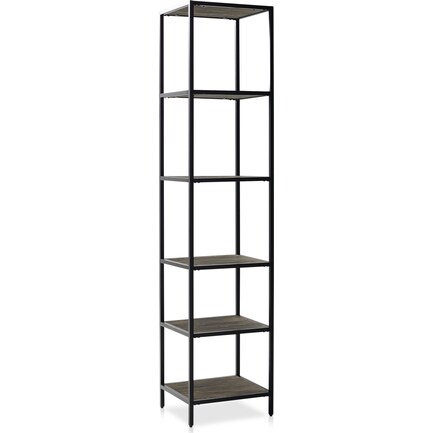 Bookcases Value City Furniture, Large Black Metal Bookcase With Glass Shelves