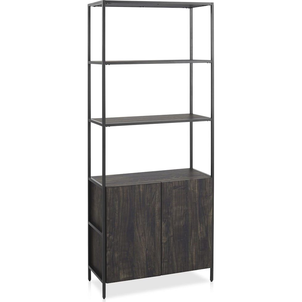 kaplan dark brown etagere   