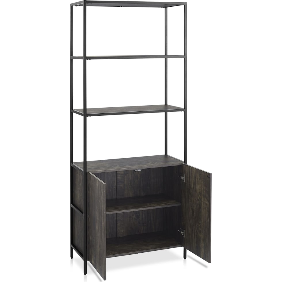 kaplan dark brown etagere   
