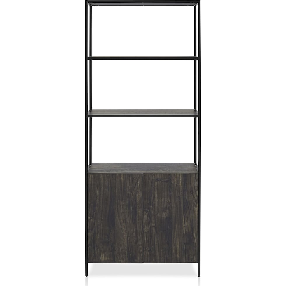 kaplan dark brown etagere   