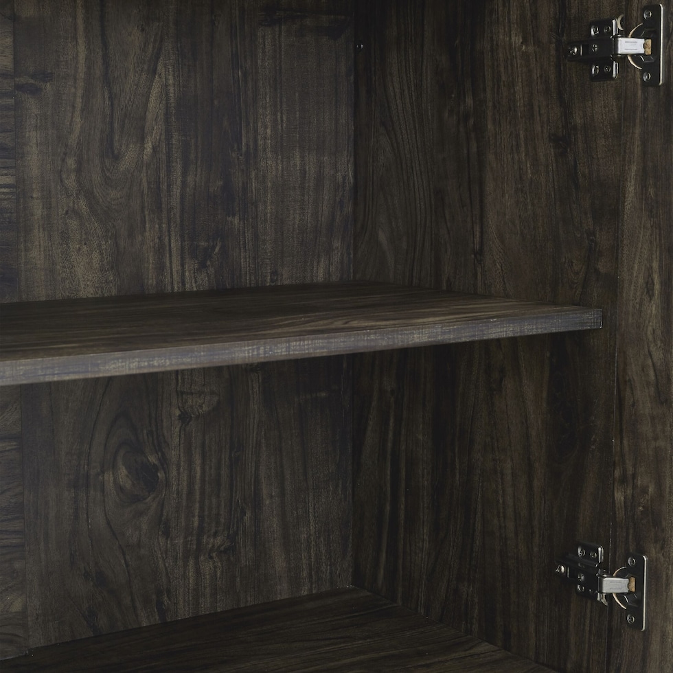 kaplan dark brown etagere   