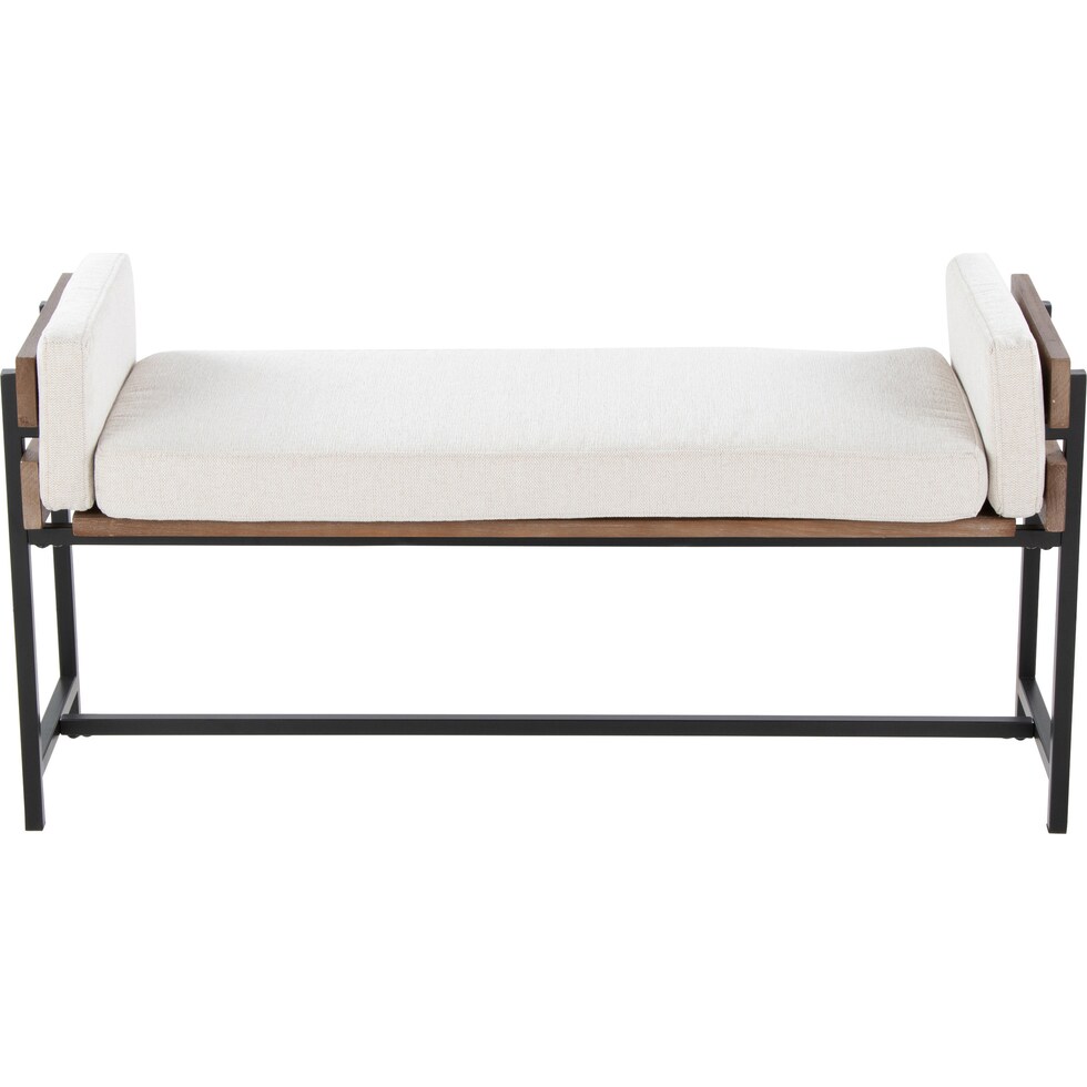 kari white brown bench   