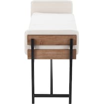 kari white brown bench   