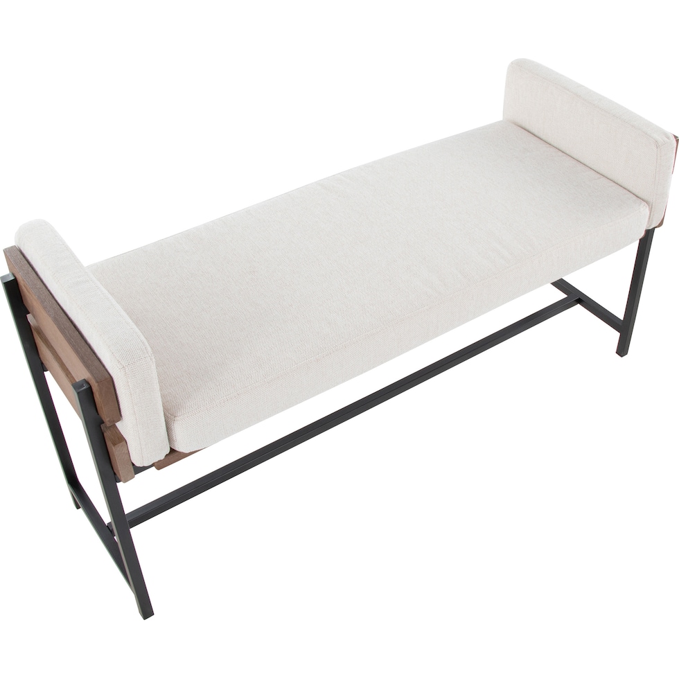 kari white brown bench   