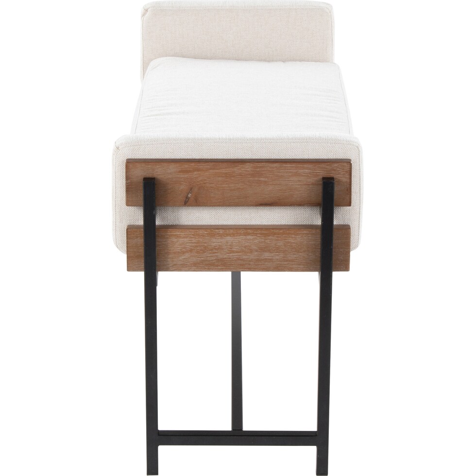 kari white brown bench   