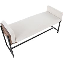 kari white brown bench   