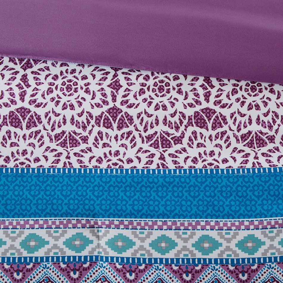 karlie purple twin bedding set   