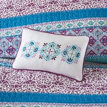 karlie purple twin bedding set   