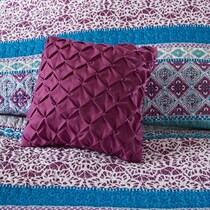 karlie purple twin bedding set   