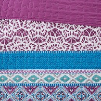 karlie purple twin bedding set   