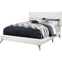 kasey white queen bed   