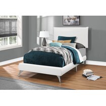 kasey white twin bed   