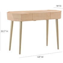 kasha light brown desk   