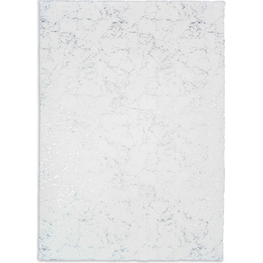 Kashi Area Rug - White/Silver