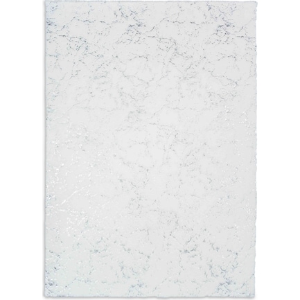 Kashi 5' x 7' Area Rug - White And Silver