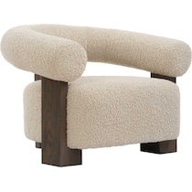 kate white accent chair   