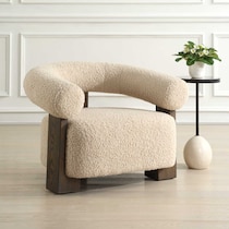 kate white accent chair   