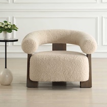 kate white accent chair   