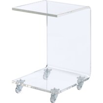 katie neutral side table   