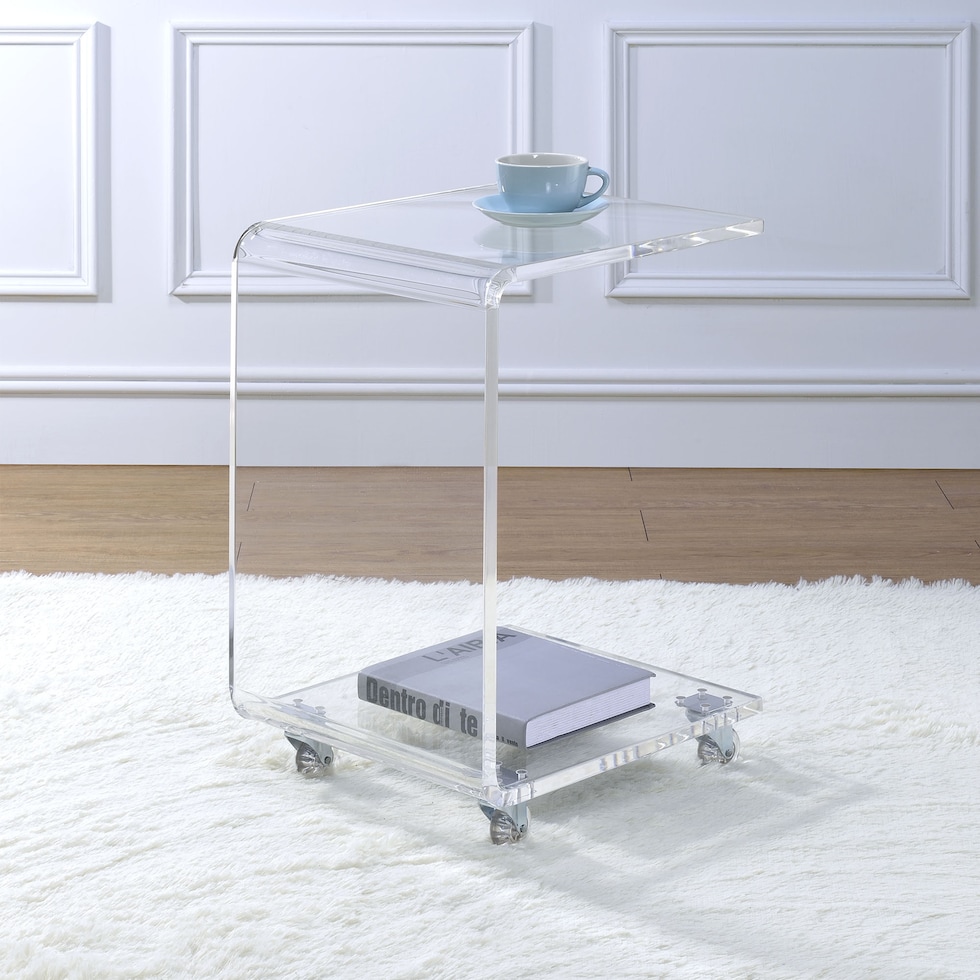 katie neutral side table   