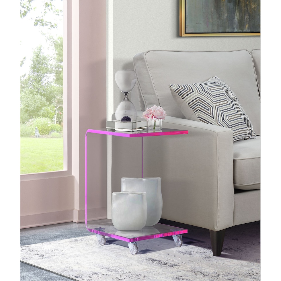 katie pink side table   